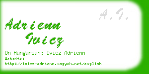 adrienn ivicz business card